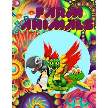 Farm Animals: Coloring book for kids 4-9 years, color and learn animals name, sweet animals to color with there english name