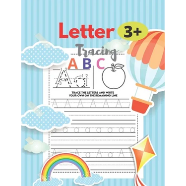 LETTRE Tracing A B C 3+: 8.5 x 11 in (21.59 x 27.94 cm),100 pages, handwriting workbook for kindergarten
