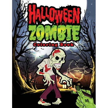 Halloween Zombie Coloring Book: Halloween Coloring Books for Kids Ages 4-8 - Great Gifts for Kids Under 10
