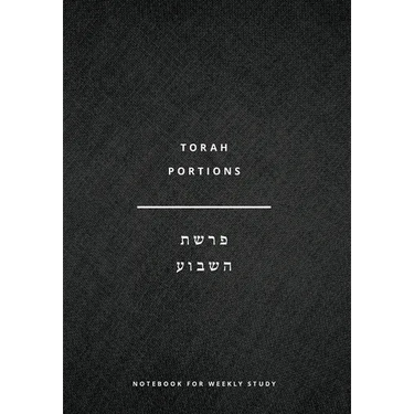 Torah Portions Notebook: A Notebook for Weekly Study
