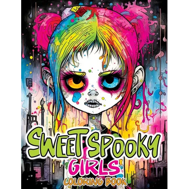 Sweet Spooky Girls: Coloring Book Featuring Scary Beauty of Horror in Creepy, Cute Gothic Drawings for Stress Relief & Relaxation