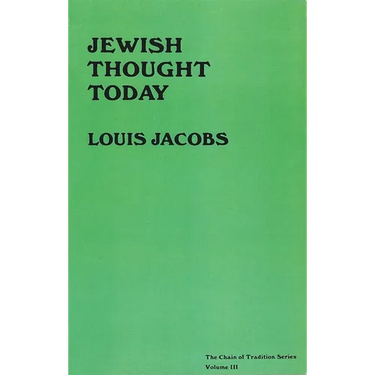 Jewish Thought Today
