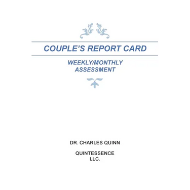 Couple's Report Card Weekly/Monthly Assessment