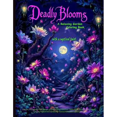 Deadly Blooms: Explore Therapeutic Plant Designs and Fascinating Historical Tidbits While Enjoying Stress Relief Coloring Pages in this Gardening-Them