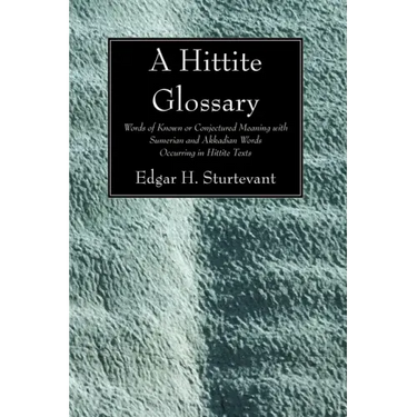 A Hittite Glossary
