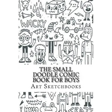 The Small Doodle Comic Book for Boys: Mixed, 6" x 9", 100 Pages