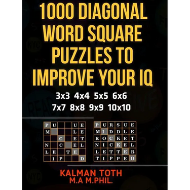 1000 Diagonal Word Square Puzzles to Improve Your IQ