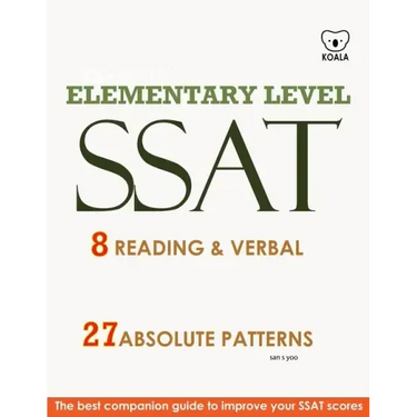 SSAT 8 Reading & Verbal Elementary Level: + 20 hidden rules in verbal