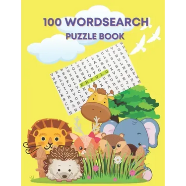 100 wordsearch puzzle book: word search game for kid age 4-8 large print 8.5*11 inches 110 pages Activities&Games