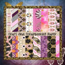 Craft And Scrapbooking Paper: Pink, Brass, Purple Geometric and Watercolor Designs - 8 x 8 Inch Double-Sided Patterns - 20 Pages, 40 Designs for Scr
