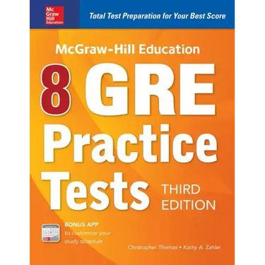 McGraw-Hill Education 8 GRE Practice Tests, Third Edition