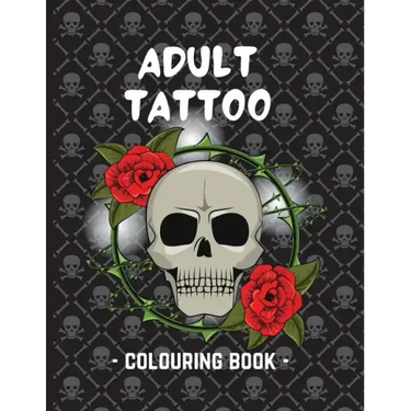 Adult Tattoo Colouring Book