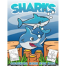 Sharks Coloring Book for Kids: Cool Shark Coloring Book for Boys Girls Ages 2-6
