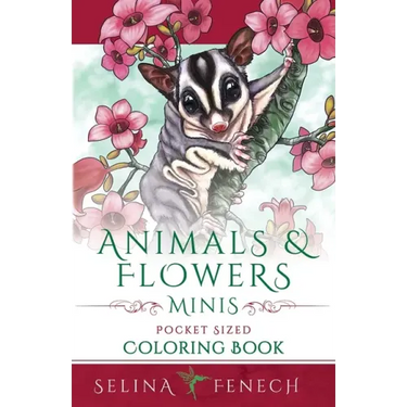 Animals and Flowers Minis - Pocket Sized Coloring Book