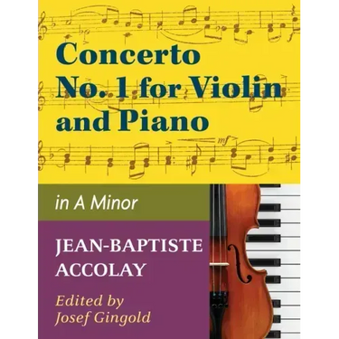 Accolay, J.B. - Concerto No. 1 in a minor for Violin - Arranged by Josef Gingold - International