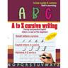 A to Z cursive writing: cursive handwriting workbook - Tracing and practice English letters a-z and A-Z for beginners