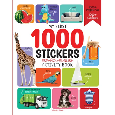 1000 Stickers English-Espanol Activity Book