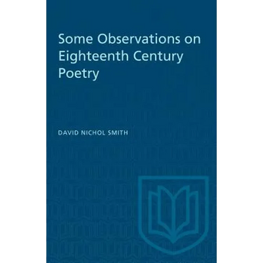 Some Observations on Eighteenth Century Poetry