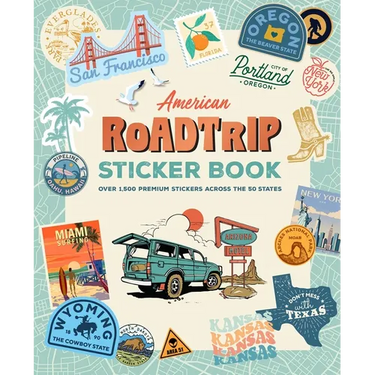 American Road Trip Sticker Book