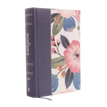 NIV, the Woman's Study Bible, Cloth Over Board, Blue Floral, Full-Color: Receiving God's Truth for Balance, Hope, and Transformation