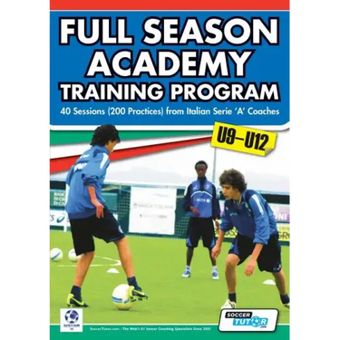 Full Season Academy Training Program U9-12 - 40 Sessions (200 Practices) from Italian Serie 'a' Coaches