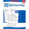 100 Math Practice Pages: Grade 2