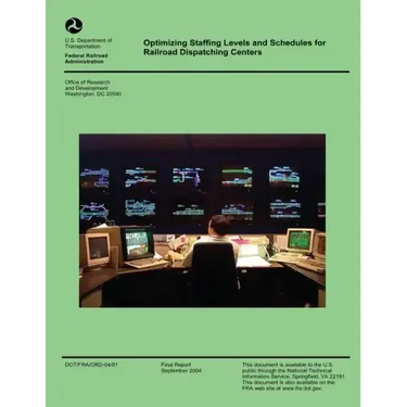 Optimizing Staffing Levels and Schedules for Railroad Dispatching Centers