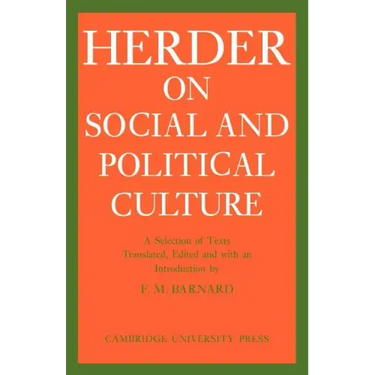 J. G. Herder on Social and Political Culture