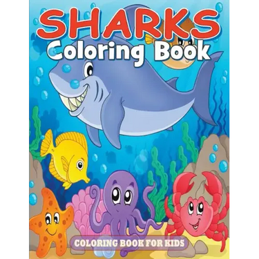 Sharks Coloring Book: Coloring Book for Kids
