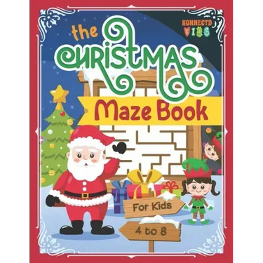 The Christmas Maze Book: Fun Christmas Maze Puzzle Book for Kids ages 4-8
