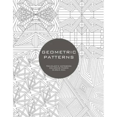 Geometric Patterns: Traveler's Notebook Coloring Pages