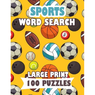 Sports Word Search Large Print 100 Puzzles: For adults and teens sports word search English Version