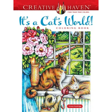 Creative Haven It's a Cat's World! Coloring Book
