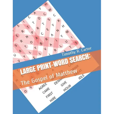 LARGE PRINT Word Search: The Gospel of Matthew