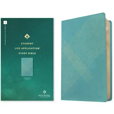 NLT Student Life Application Study Bible, Filament Enabled (Leatherlike, Teal Blue Striped, Red Letter)