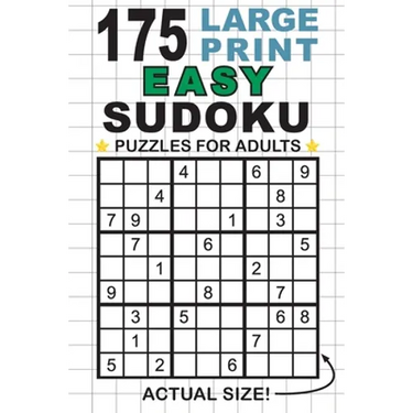 175 Large Print Easy Sudoku Puzzles for Adults: Only One Puzzle Per Page! (Pocket 6"x9" Size)