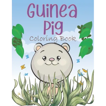Guinea Pig Coloring Book: A Easy Guinea Pig Coloring Pages, Coloring Gift Book For Domestic Guinea Pigs Lovers
