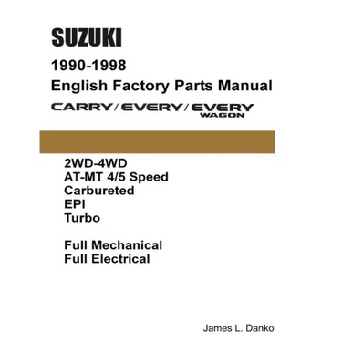 Suzuki Carry & Every 1990-1998 English Factory Parts Catalogue