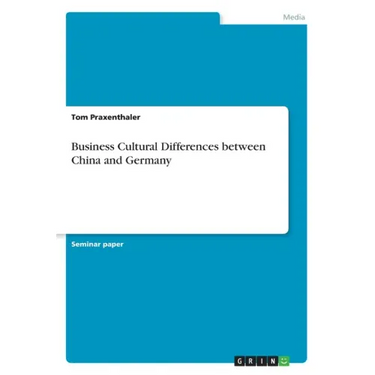Business Cultural Differences between China and Germany