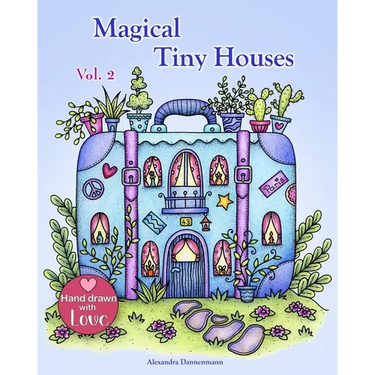 Magical Tiny Houses - Volume 2: Relax and dream ‒ a coloring book for adults.