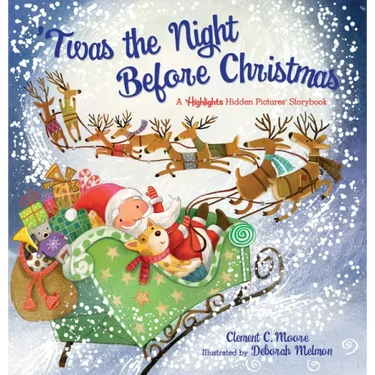 'Twas the Night Before Christmas: Christmas Storybook with Seek-And-Find Puzzles for Kids 4-8, Over 120 Hidden Objects