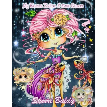 Sherri Baldy My-Besties Zodiac and Star Gazers Coloring Book