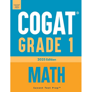 COGAT Grade 1 Math: 3 Practice Tests - Level 7