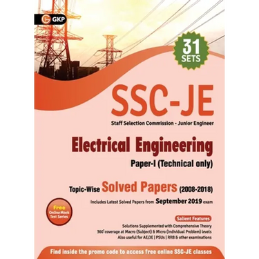 Ssc 2020: Junior Engineer Paper I - Electrical Engineering - Topic-Wise Solved Papers 2008-2018