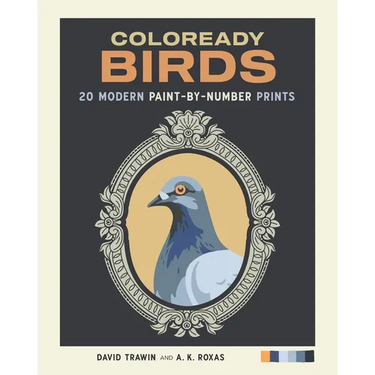 Coloready Birds: 20 Modern Paint-By-Number Prints