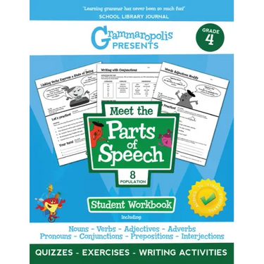 The Parts of Speech Workbook, Grade 4