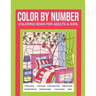 Color By Number Coloring Book For Adults & Kids: Flowers, Animals and Garden Designs