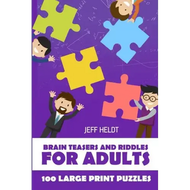 Brain Teasers And Riddles For Adults: Arukone Puzzles - 100 Large Print Puzzles