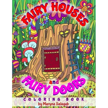 Fairy houses and fairy doors coloring book