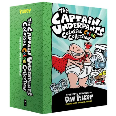 The Captain Underpants Colossal Color Collection (Captain Underpants #1-5 Boxed Set)